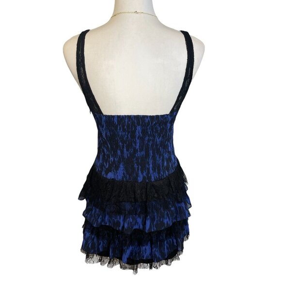 Guess Whimsigoth Fairy Lace Mini Dress Tiered Ruffle Bodycon Tank Y2K Sz XS NWT - Picture 5 of 11